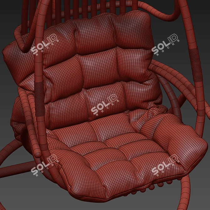 Suspended Swing Chair - Modern Design 3D model image 44