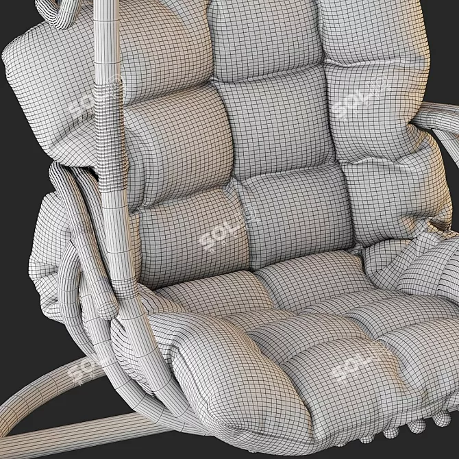 Suspended Swing Chair - Modern Design 3D model image 46