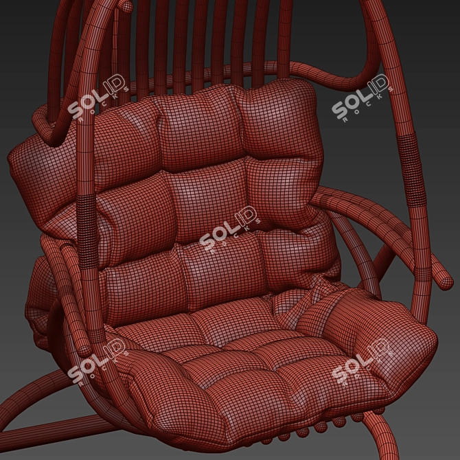 Suspended Swing Chair - Modern Design 3D model image 48