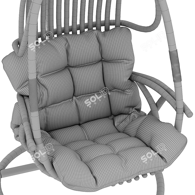 Suspended Swing Chair - Modern Design 3D model image 54
