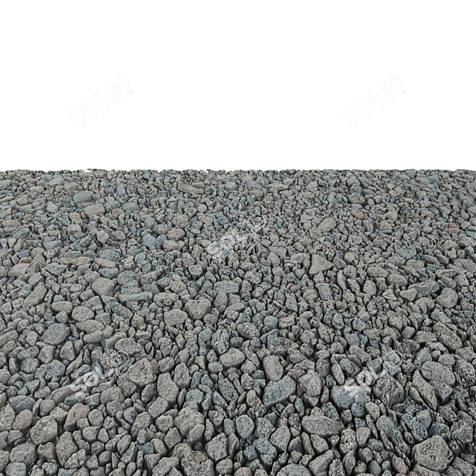Small Stone 4K Material 3D model image 2