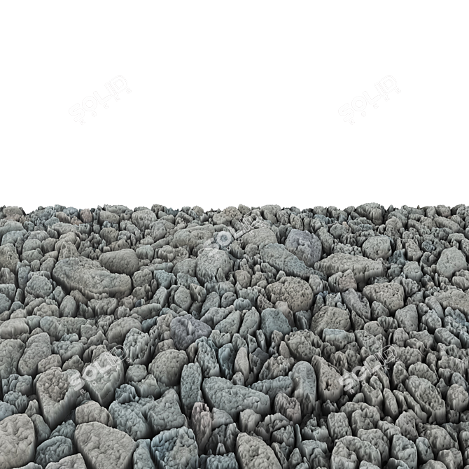 Small Stone 4K Material 3D model image 3