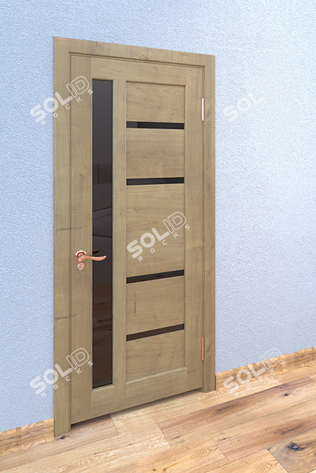 UZB ESHIK: Traditional Russian-Style Door 3D model image 1