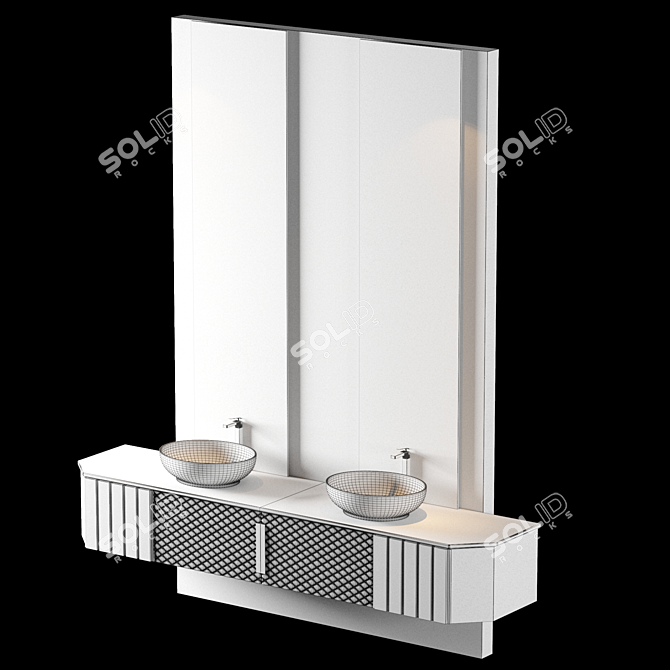 Modern Bathroom Design 3D model image 6