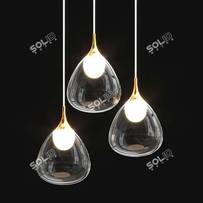 GOCCE Pendant Light: Sleek and Stylish 3D model image 1