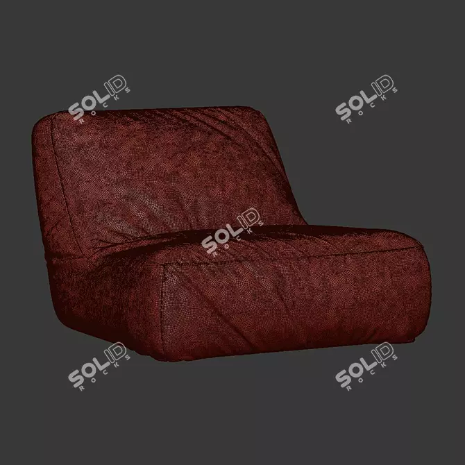 Modern Zoe Armchair: Stylish & Comfortable 3D model image 5