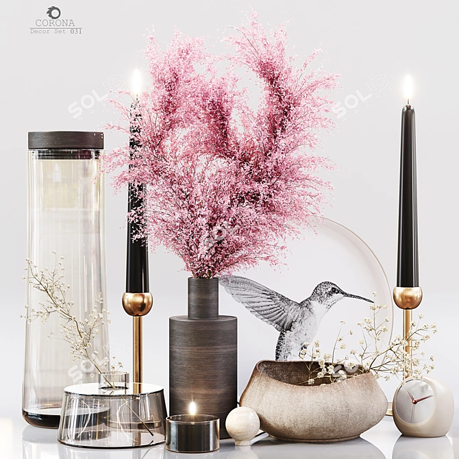 Elegant Decor Set 031: High-Quality, Detailed 3D model image 1