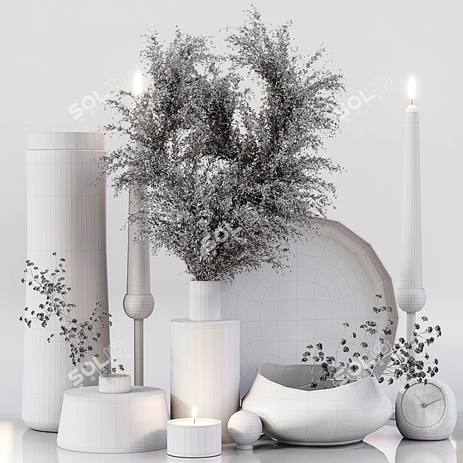 Elegant Decor Set 031: High-Quality, Detailed 3D model image 5