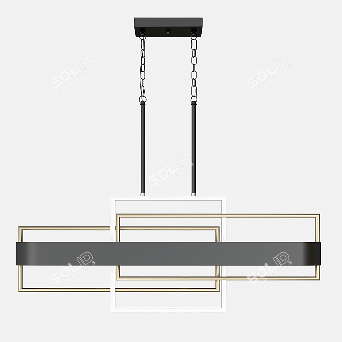 Melodic Linear Chandelier: Adagio 3D model image 2