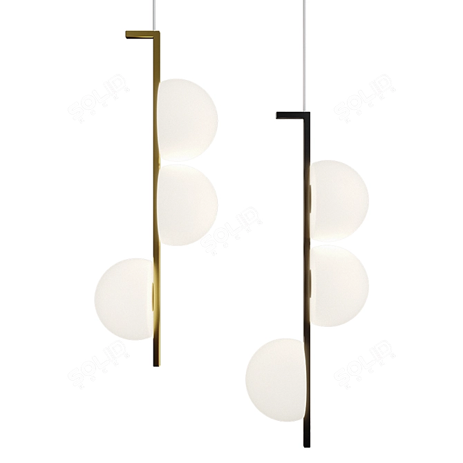 Elegant Arcanum Pendant Lights 3D model image 1