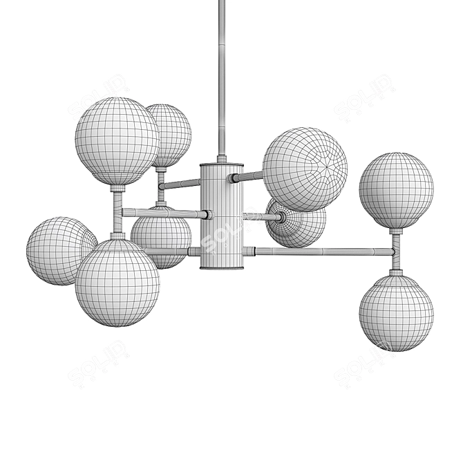 Dudley Chandelier: Elegant Lighting Accent 3D model image 2