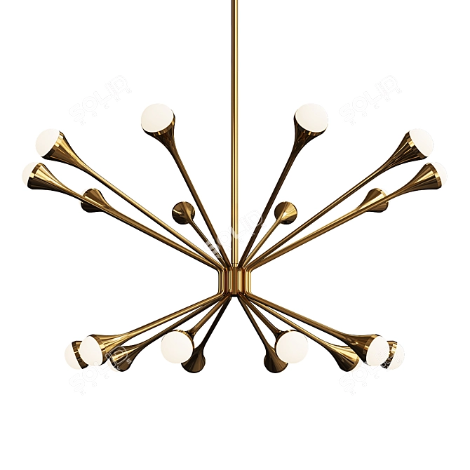 Elegant Lody Chandelier 3D model image 1