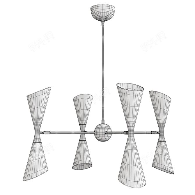 Elegant Fuentes Chandelier 3D model image 2