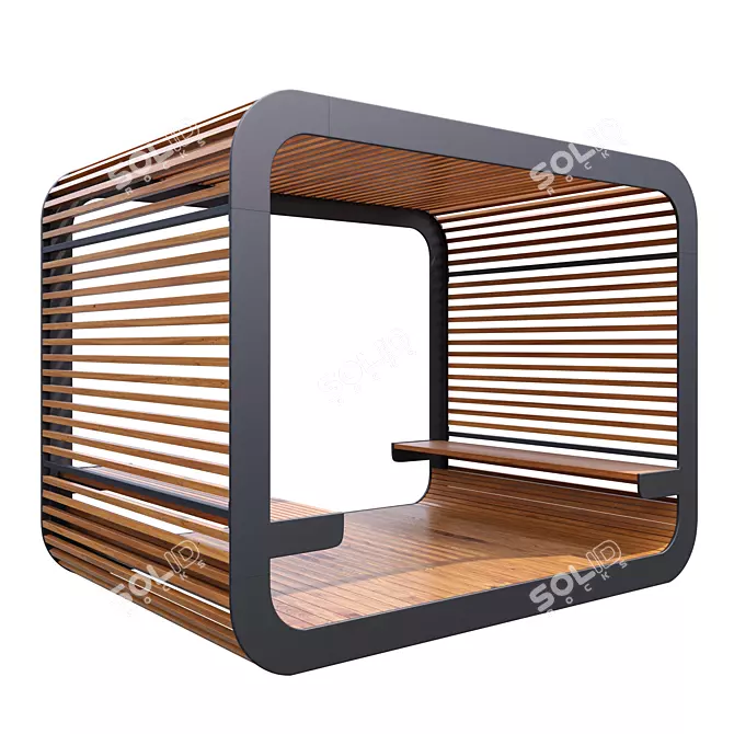 Relaxing Arbor Cube 3D model image 1
