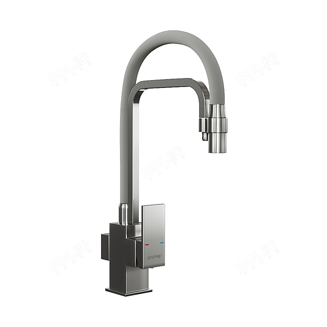 Gappo Kitchen Faucet: Sleek & Versatile 3D model image 1