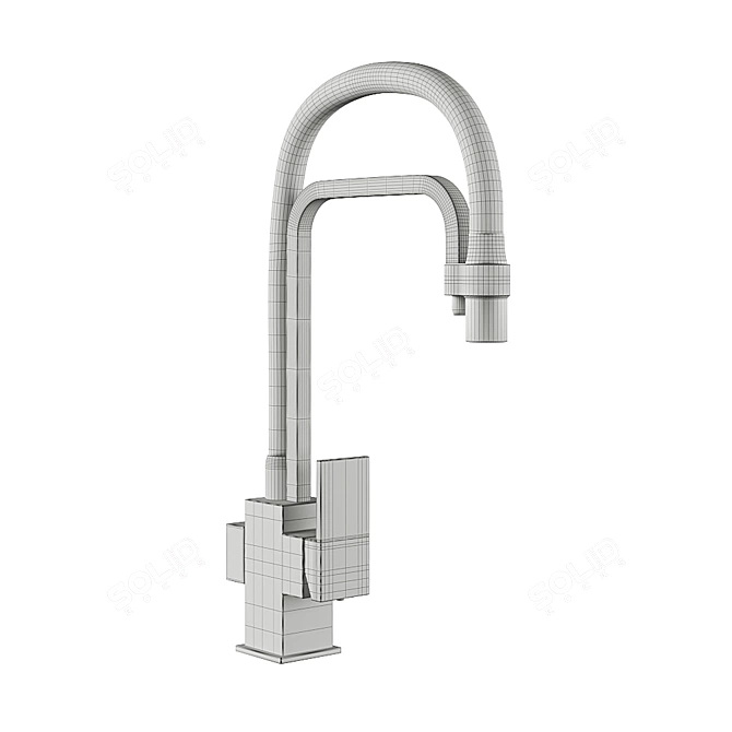 Gappo Kitchen Faucet: Sleek & Versatile 3D model image 5