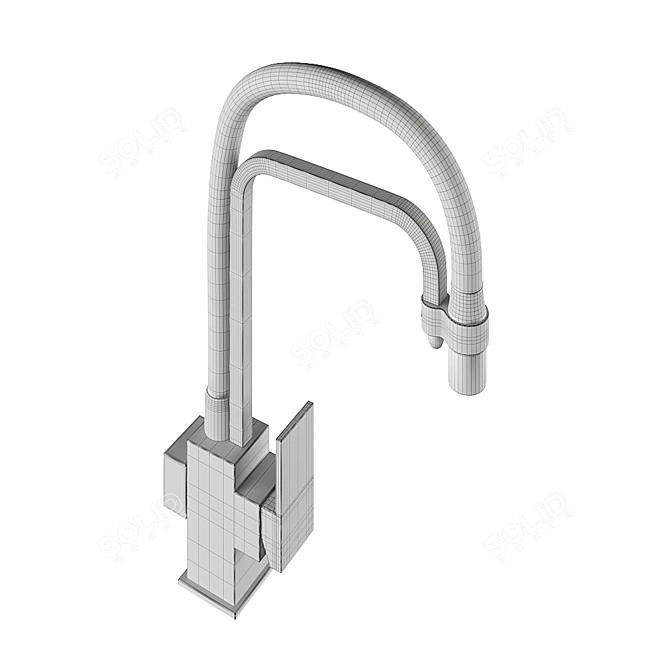 Gappo Kitchen Faucet: Sleek & Versatile 3D model image 6