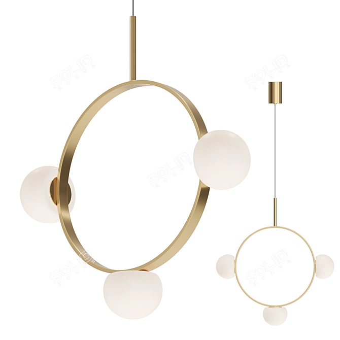 Modern LED Pendant Lampatron JOSS 3 3D model image 1