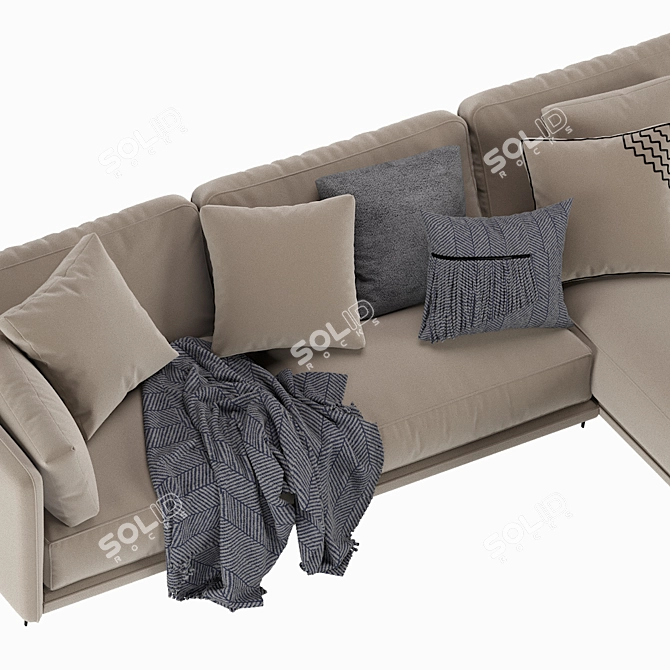 Modern Italian Ditre Krisby Chaise 3D model image 2