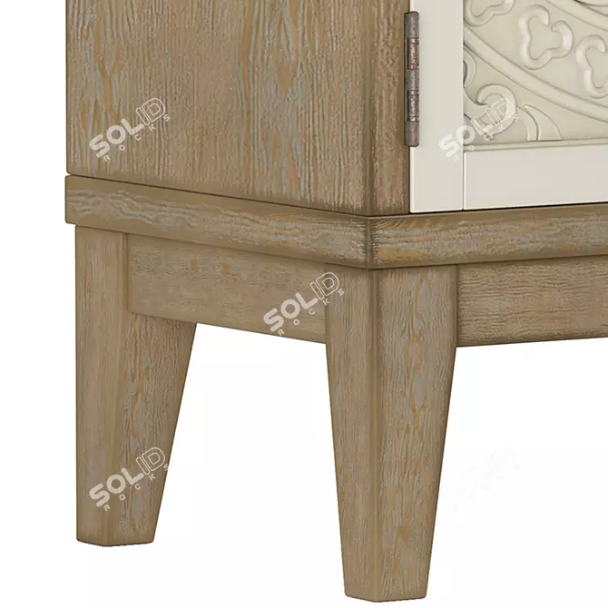 Cowley Accent Chest: Small, Stylish Sideboard 3D model image 3