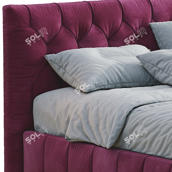 Elegant Felis Hamilton Bed 3D model image 3