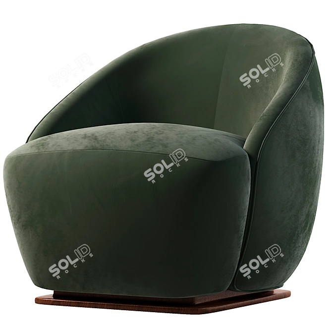 Modern Armchair: Stylish and Comfortable 3D model image 1