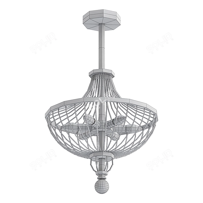 Elegant Perigold Chandelier 3D model image 2