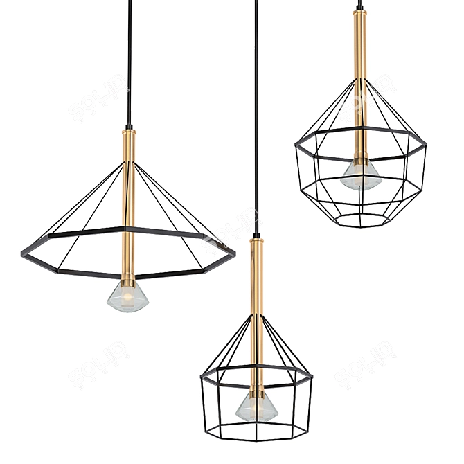 Elegant Design Format Lamps 3D model image 1