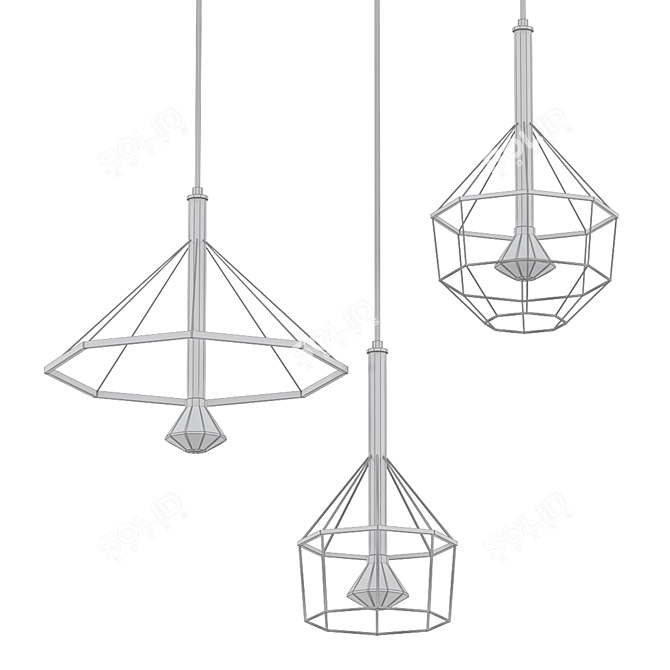 Elegant Design Format Lamps 3D model image 2