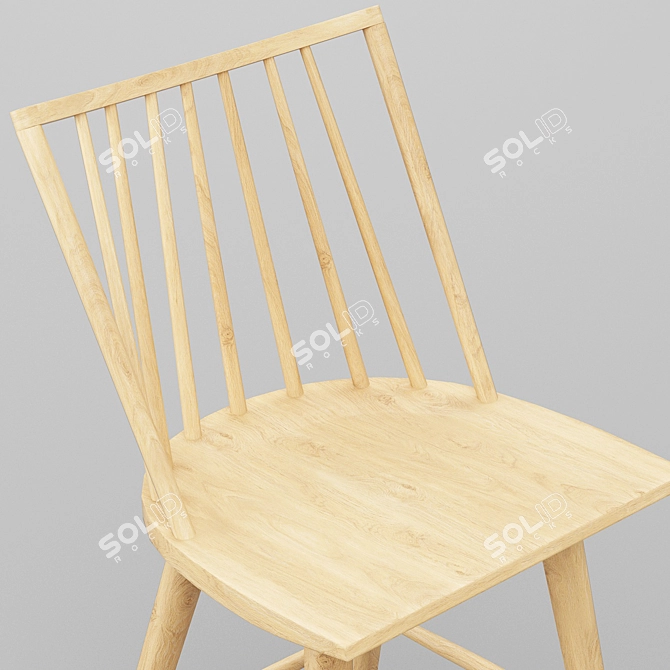 Elegant Madison Bar Stool 3D model image 4