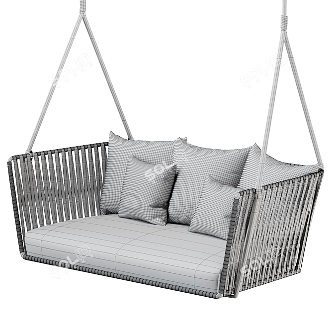 Kettal Bitta Swing: Stylish Outdoor Relaxation 3D model image 6