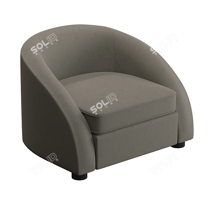 Modern Cruise Chair: Aesthetic and Versatile 3D model image 1