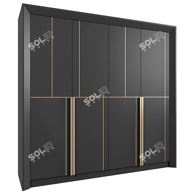 Modern Closet Storage Solution 3D model image 2