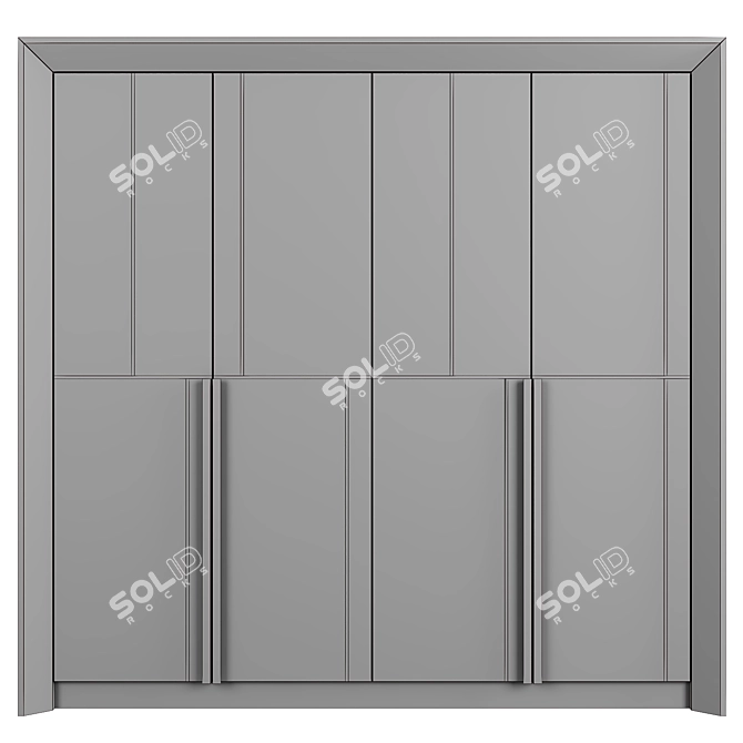 Modern Closet Storage Solution 3D model image 4