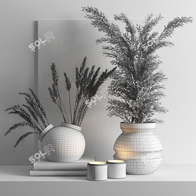 Poly Frame Set: VRay & Turbo Smooth 3D model image 4