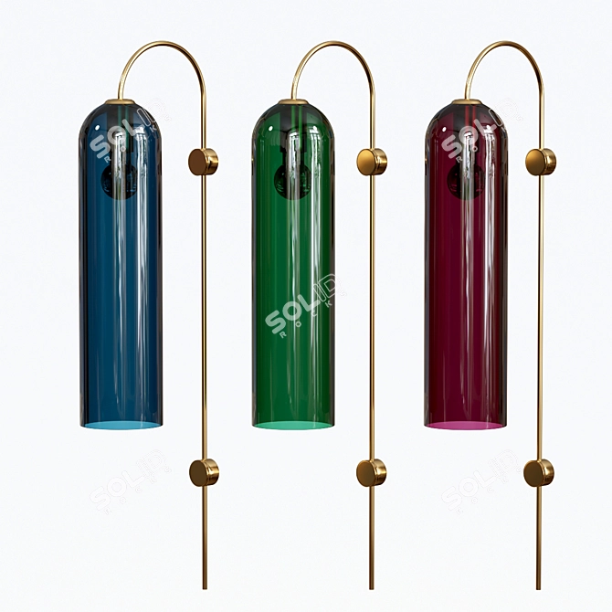 Modern Wall Light Fixture 3D model image 1