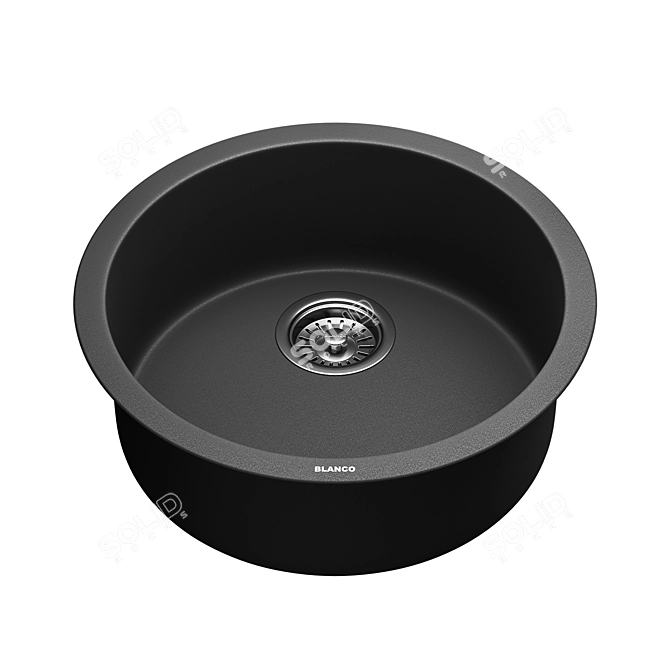 Compact SILGRANIT Bar Sink 3D model image 5