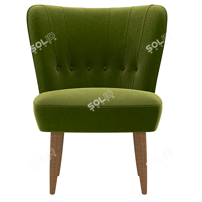 Modern Armchair: 3ds Max 2014, Corona Render 3D model image 2