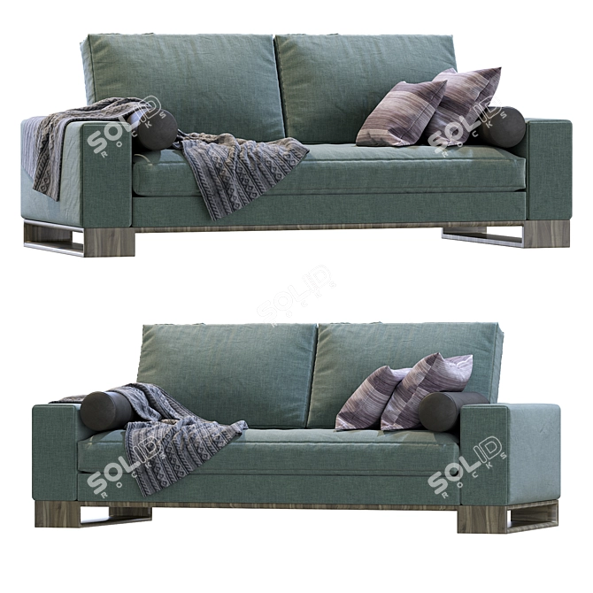 Elevate your living space with the stylish Sofa Terra by Sandon 3D model image 2