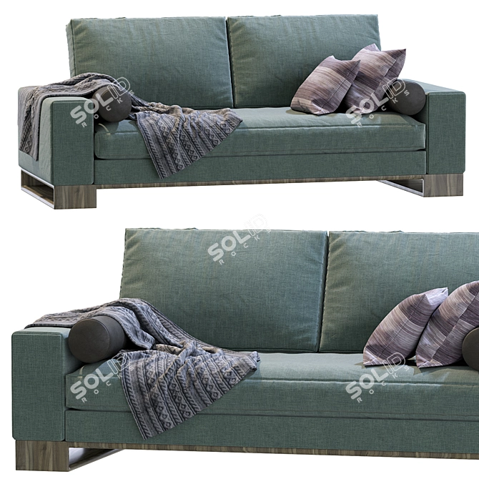Elevate your living space with the stylish Sofa Terra by Sandon 3D model image 3