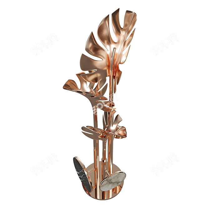 Elegant Callia Floor Lamp 3D model image 2