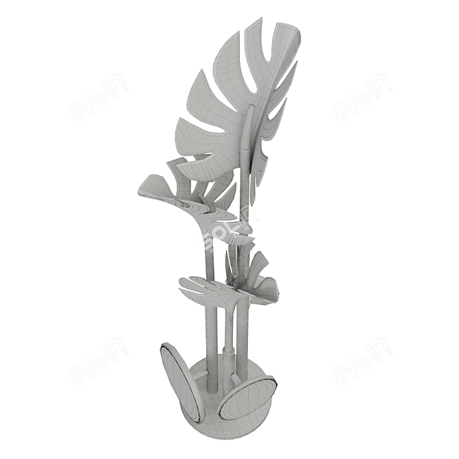 Elegant Callia Floor Lamp 3D model image 4