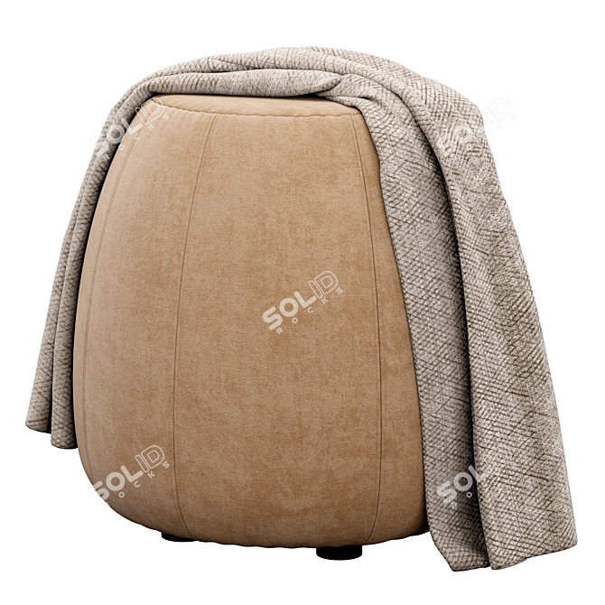 Arper Cozy Seat Pouf 3D model image 3