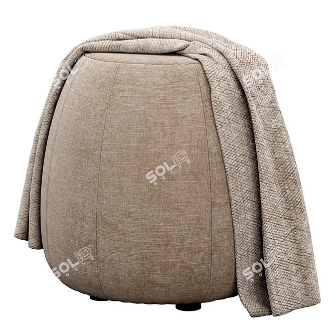 Arper Cozy Seat Pouf 3D model image 4