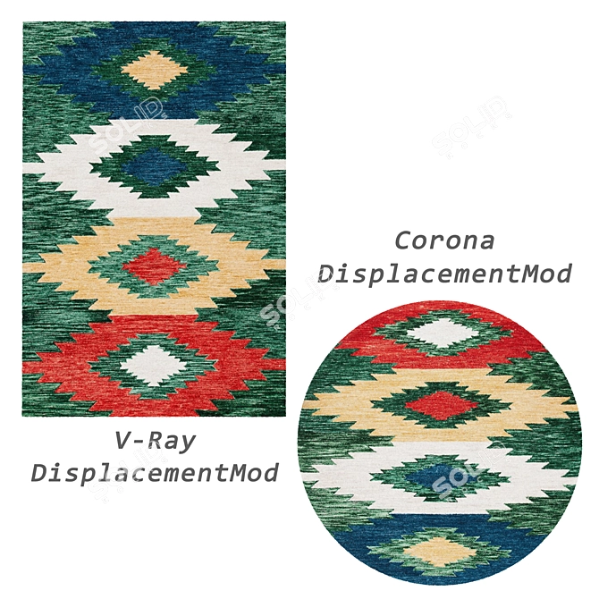 Modern Rugs Collection 3D model image 2