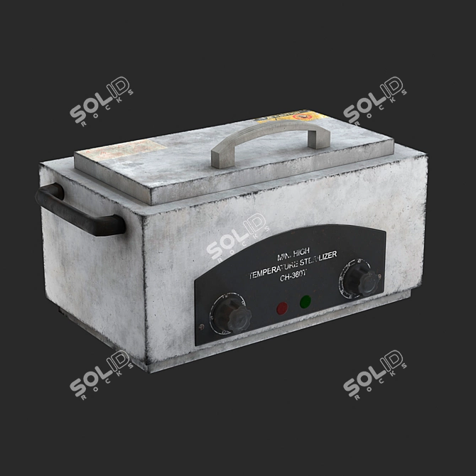 Low Poly Game Model Sterilizer 3D model image 1