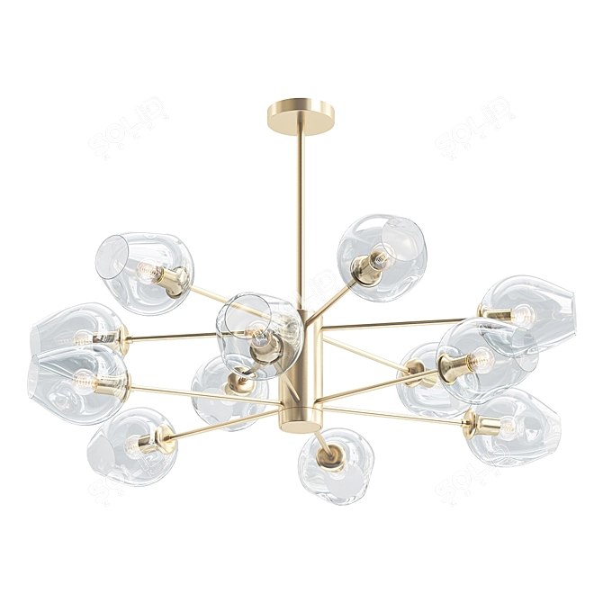 Nordic Elegance: Cardon Chandelier 3D model image 1