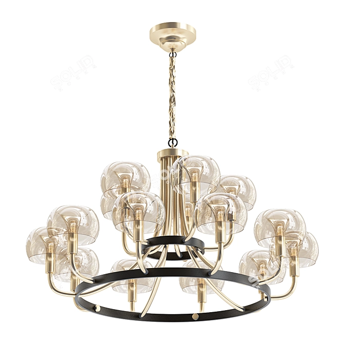 Elegant Emi Celine Chandelier 3D model image 1