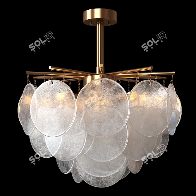 Frost B Modern Lamp - Elegant Illumination 3D model image 1