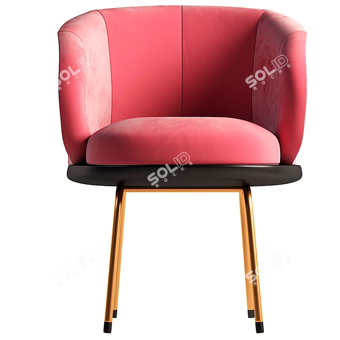 Modern Armchair: Stylish and Comfortable 3D model image 2